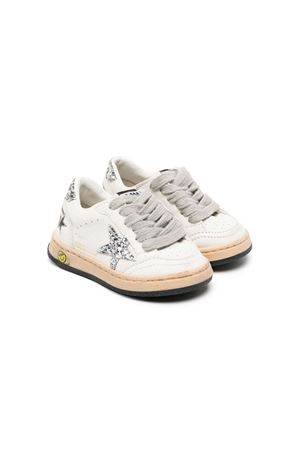 White and red calf leather sneakers GOLDEN GOOSE KIDS | GYF00439F00482680185